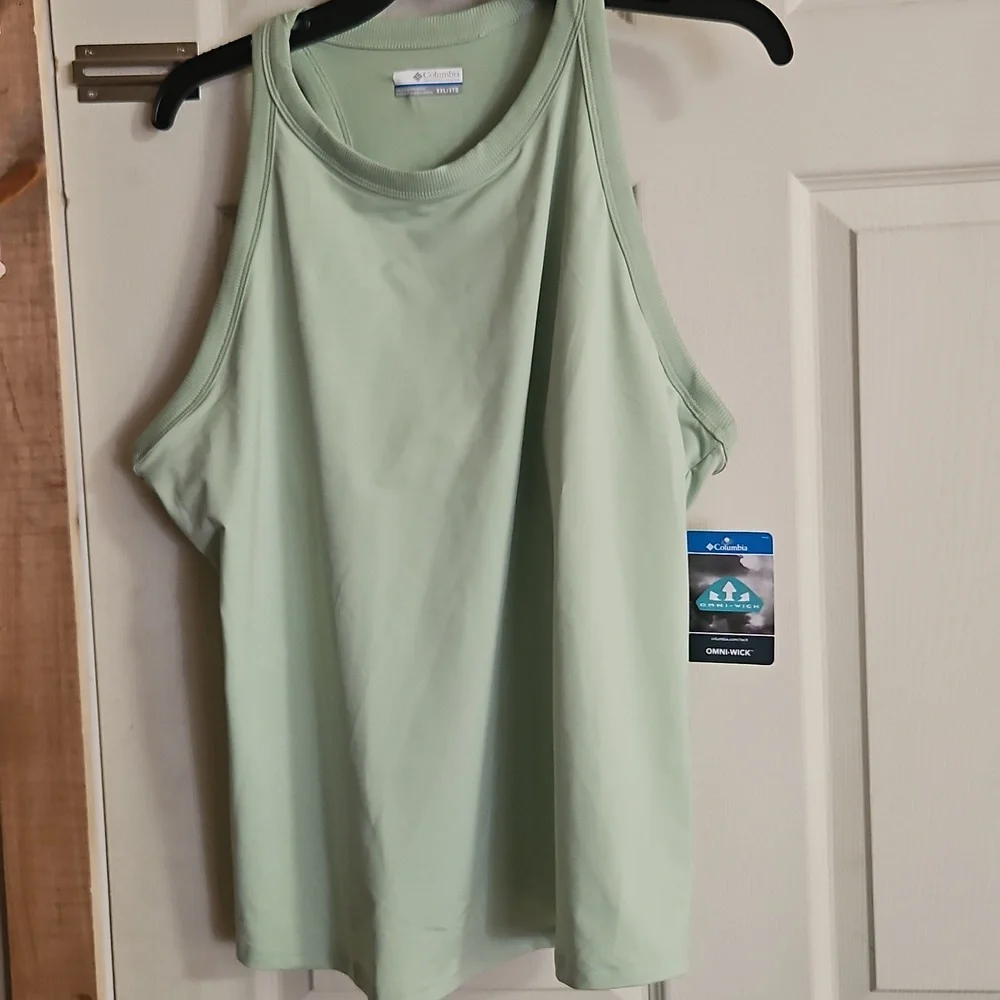 Columbia Women's Boundless Trek Support Tank: GREEN: NEW WITH TAGS: SIZE XXL